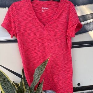 Reebok Women's Short Sleeve Red Tee